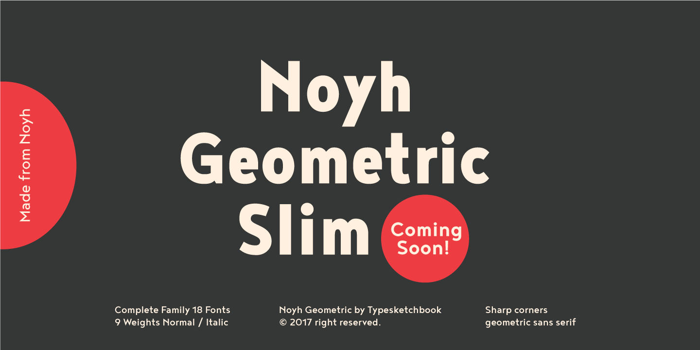 Пример шрифта Noyh Geometric #15